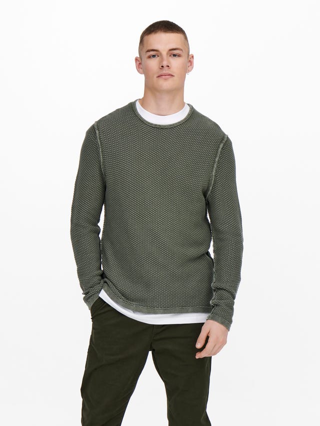 ONLY & SONS O-ringning Pullover - 22022799