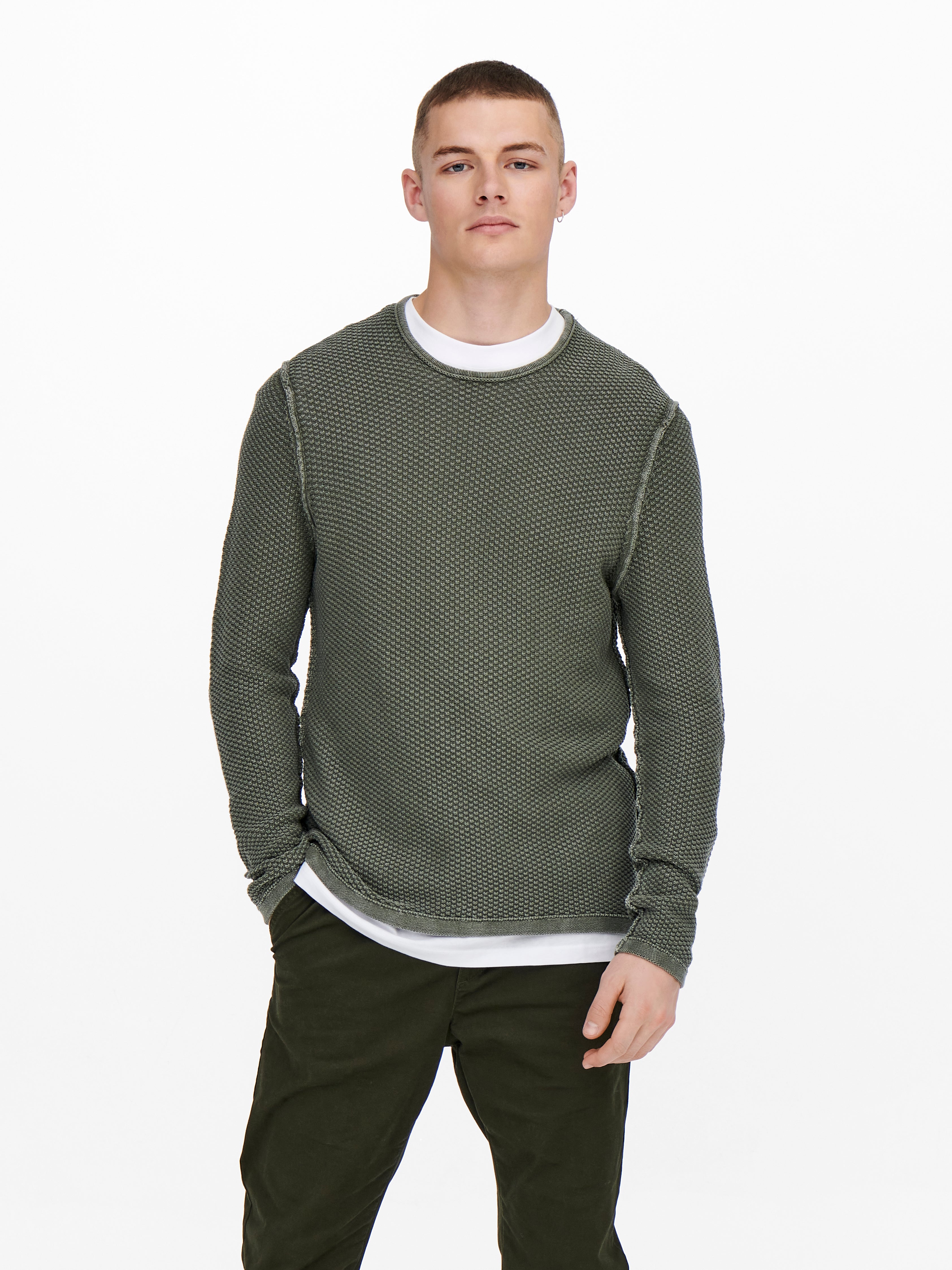 Only hot sale pullover knit