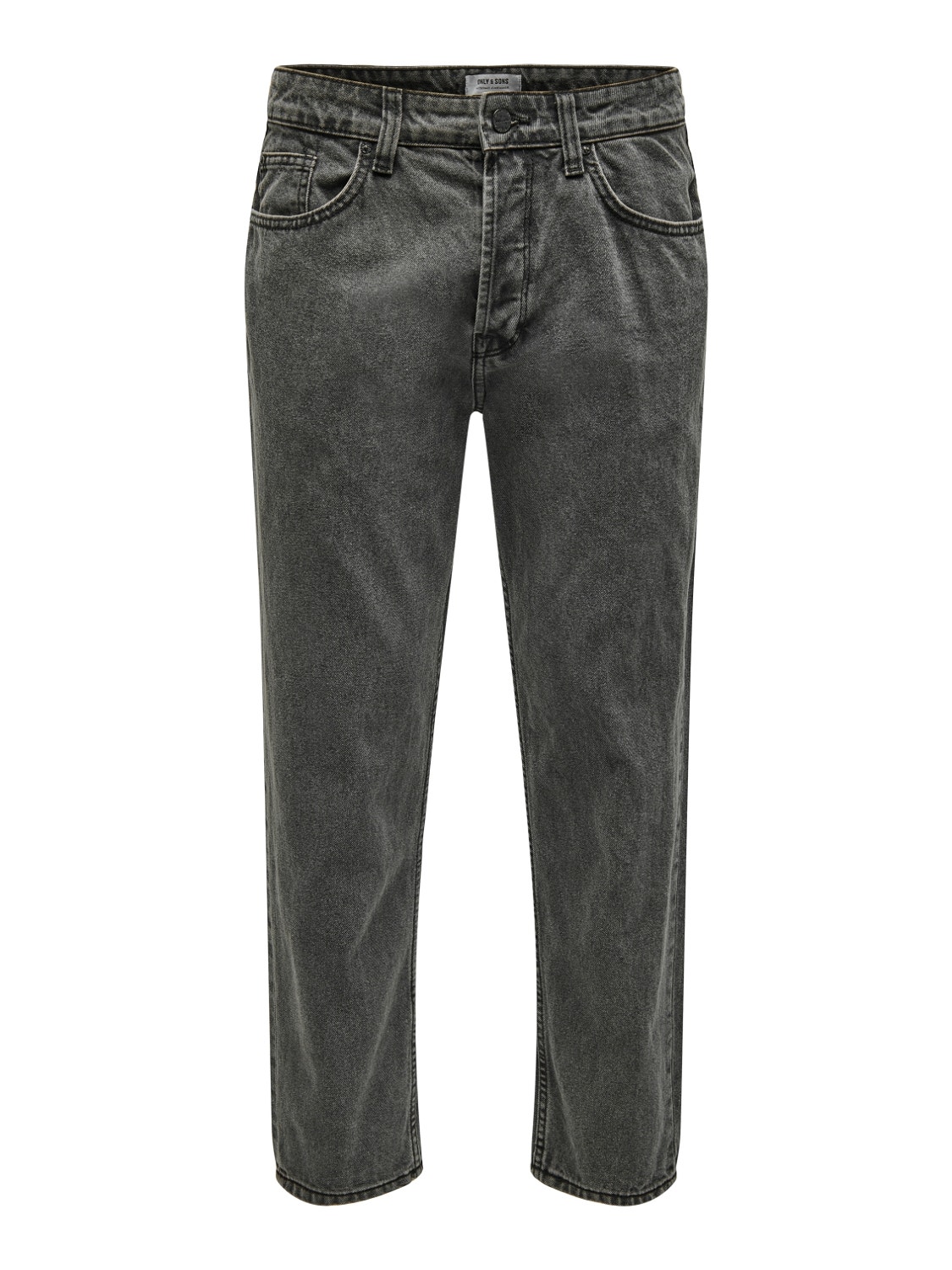 ONLY & SONS Verkürzt Mittlere Taille Jeans -Black Denim - 22022852