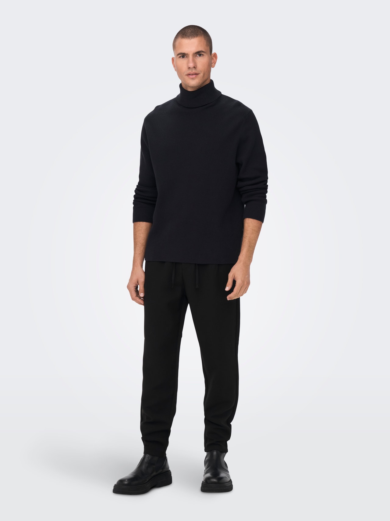 ONLY & SONS Tapered Fit Chinos -Black - 22022907