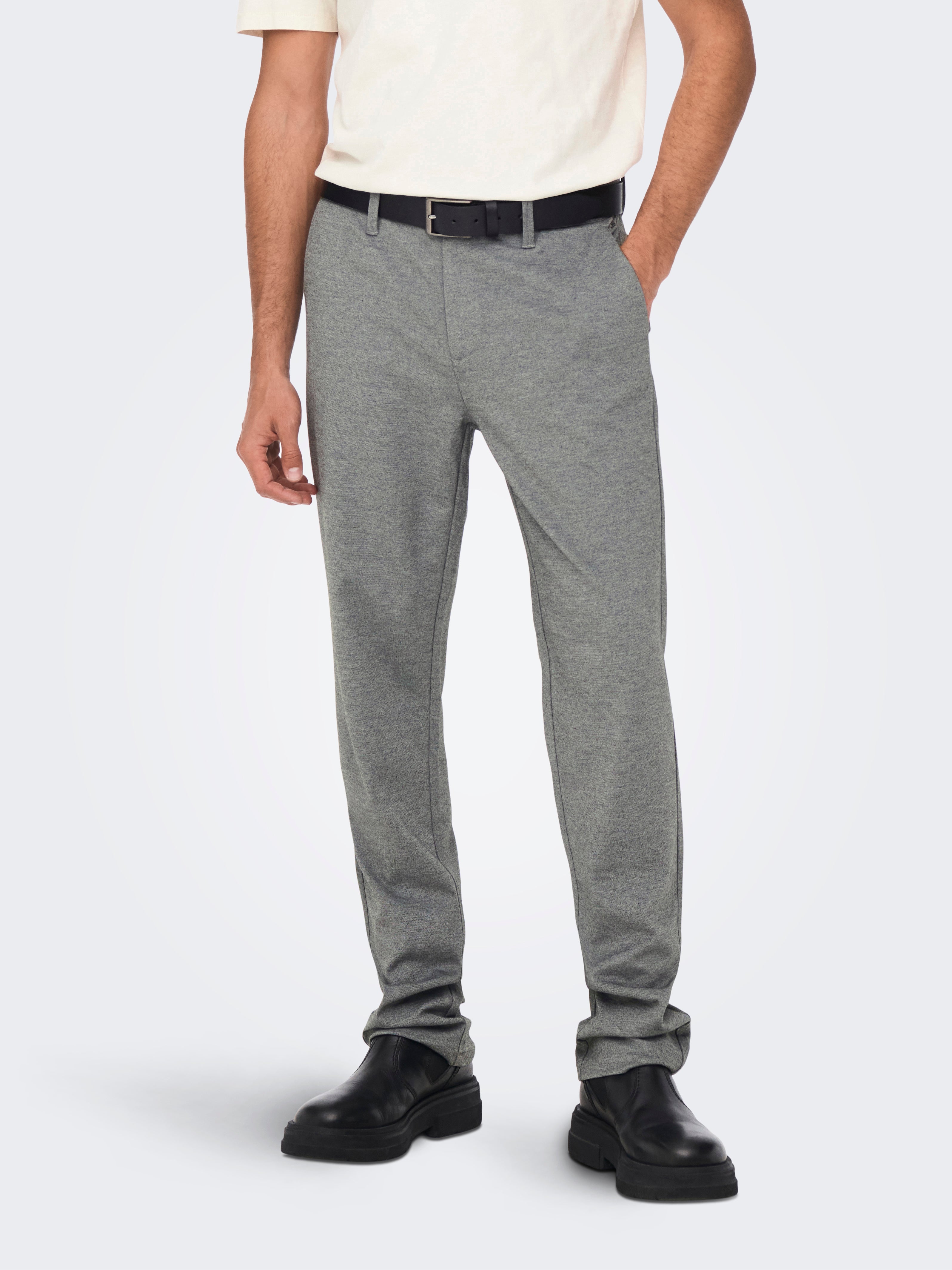 Pantalon chino coton stretch Homme ONLY AND SONS à prix dégriffé !