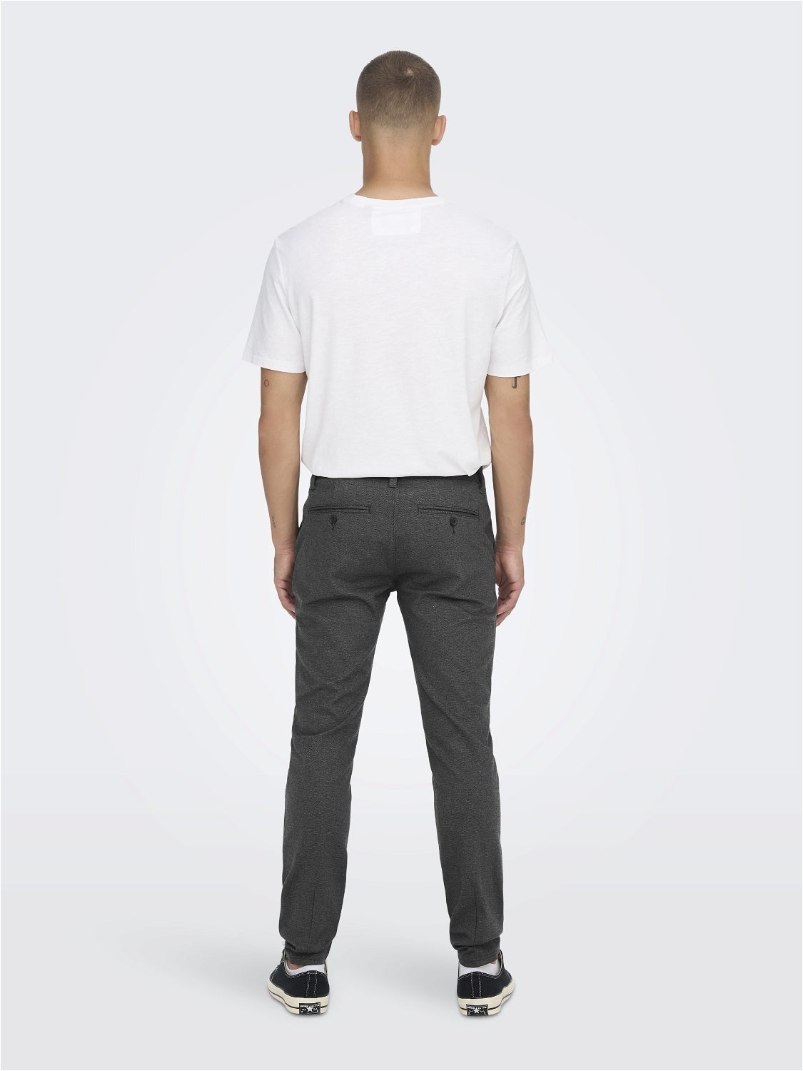 ONSMARK TAP HERRINGBONE 2911 PANT NOOS | Black | ONLY & SONS®