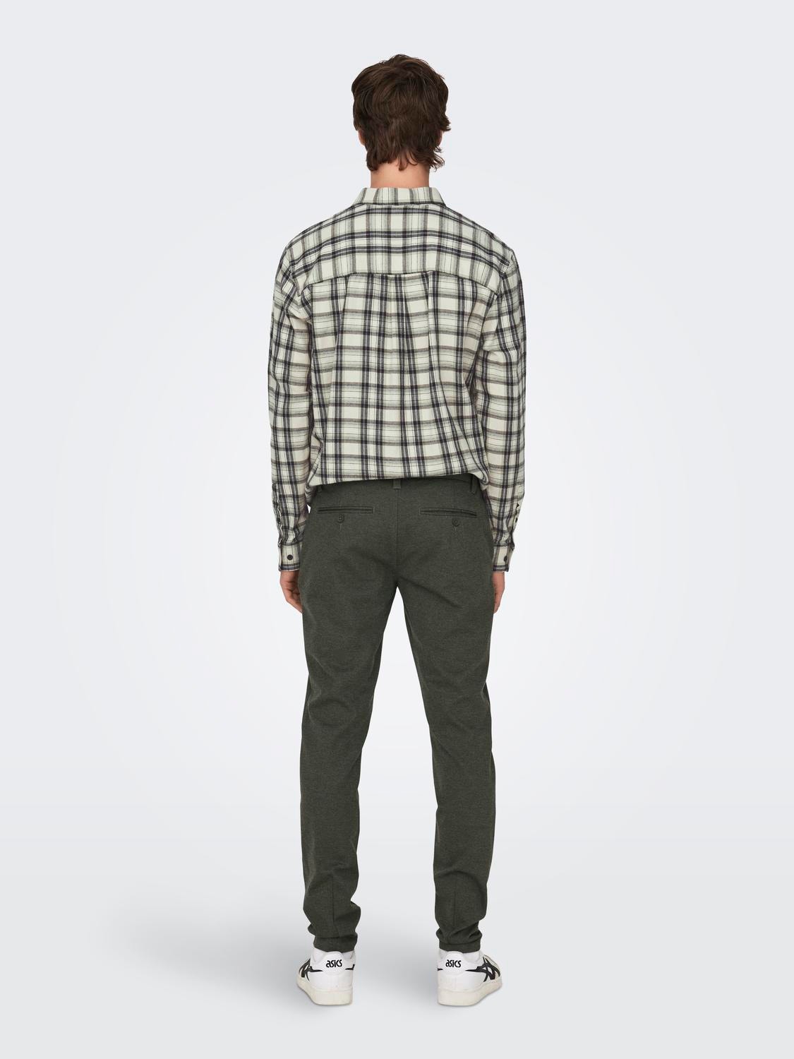 ONLY & SONS Classic chinos -Olive Night - 22022911