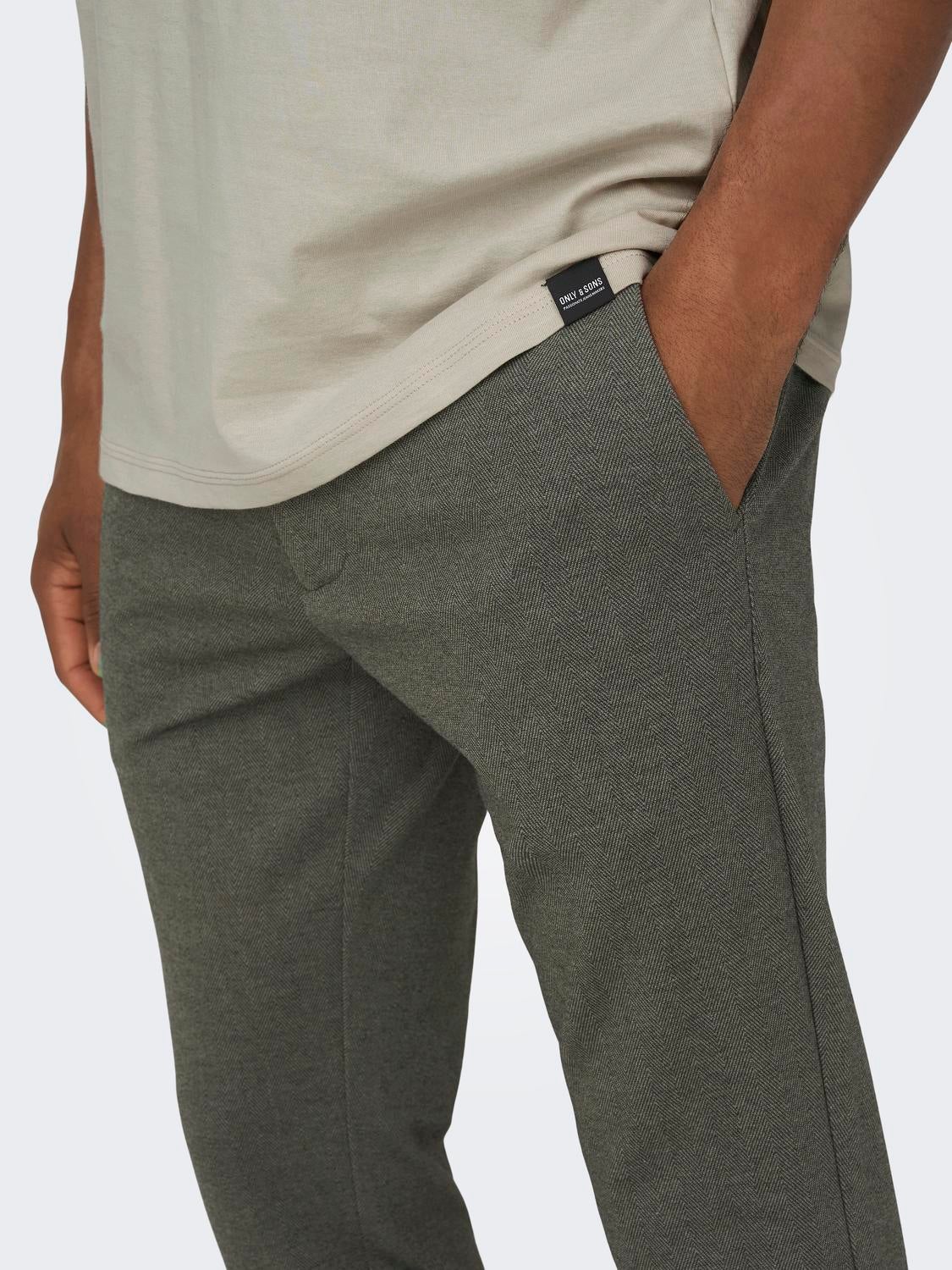 ONSMARK Slim Fit Chino trousers | Medium Brown | ONLY & SONS®