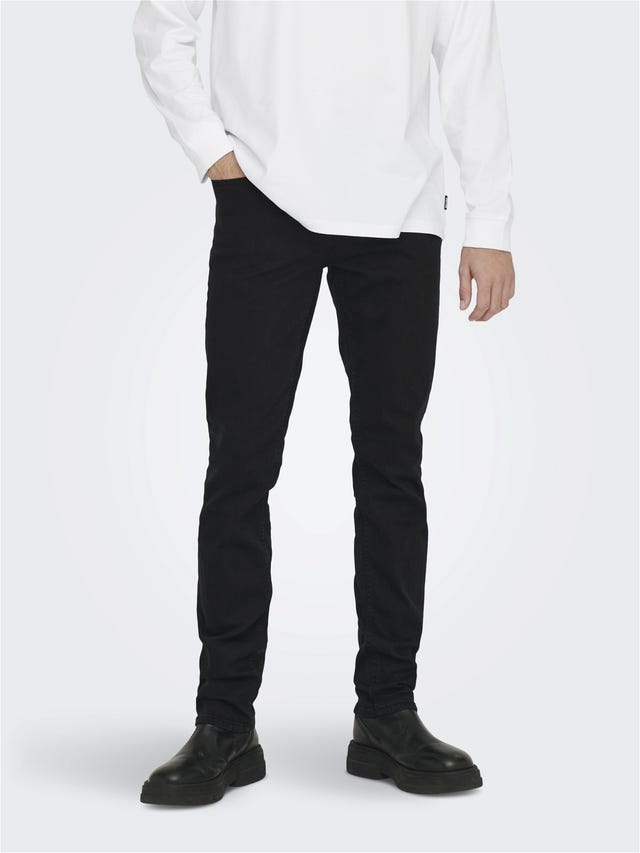 ONLY & SONS ONSWEFT REG BLACK  2956 JEANS NOOS - 22022956