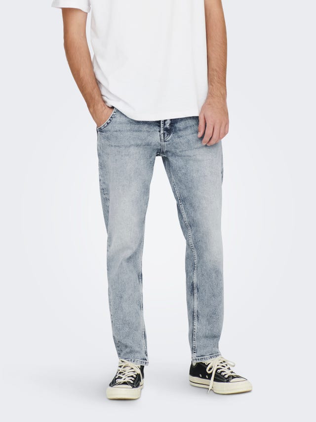 ONLY & SONS ONSAVI BEAM WORK L. BLUE 2958 JEANS - 22022958