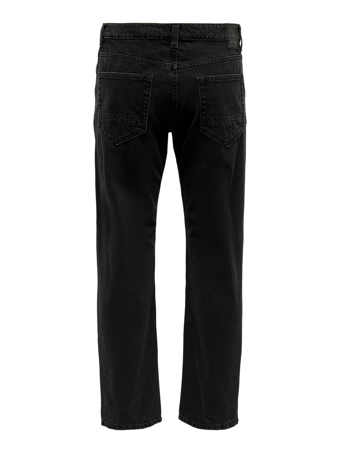ONLY & SONS Jeans Straight Fit Taille classique -Black Denim - 22022961