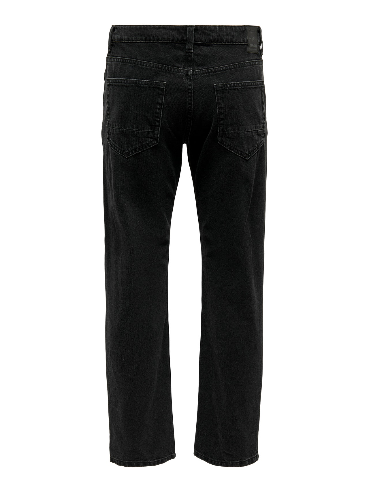 ONLY & SONS Straight fit Regular rise Jeans -Black Denim - 22022961