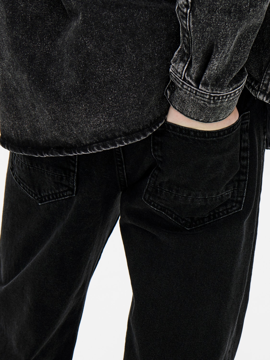 ONLY & SONS Straight Fit Regular rise Jeans -Black Denim - 22022961