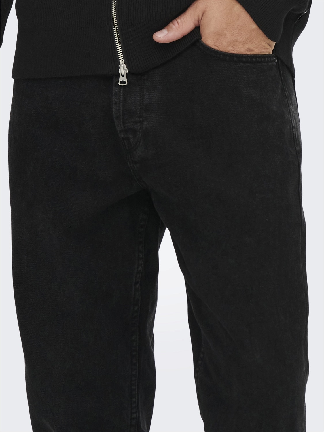 ONLY & SONS Tapered Fit Jeans -Black Denim - 22022962