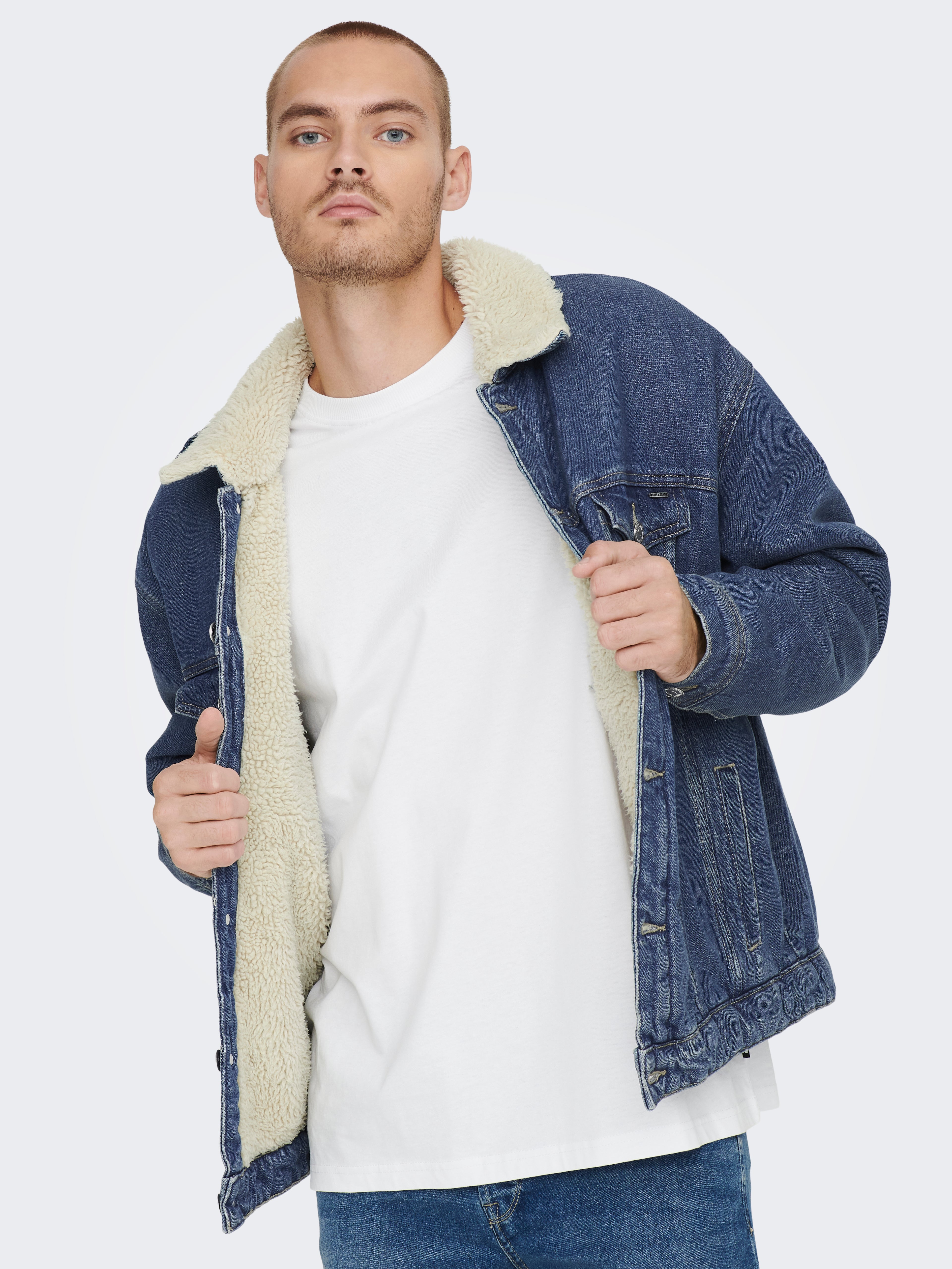 Stretch jean jacket, Only & Sons