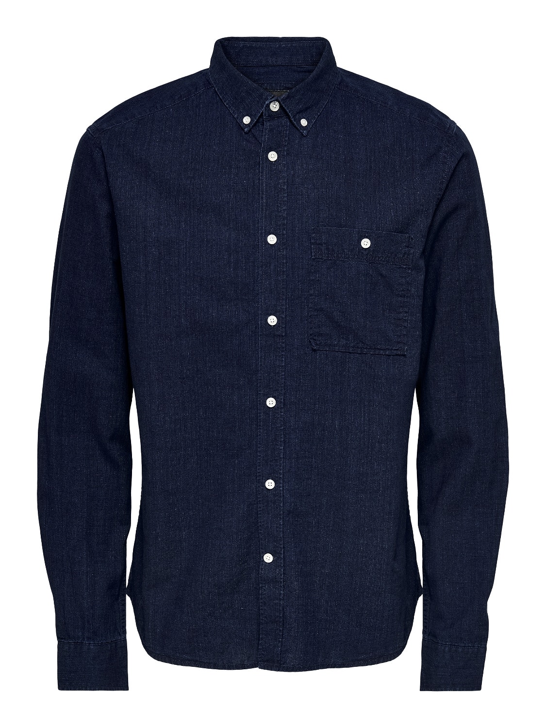 ONLY & SONS Regular fit Skjorte -Dark Blue Denim - 22023014
