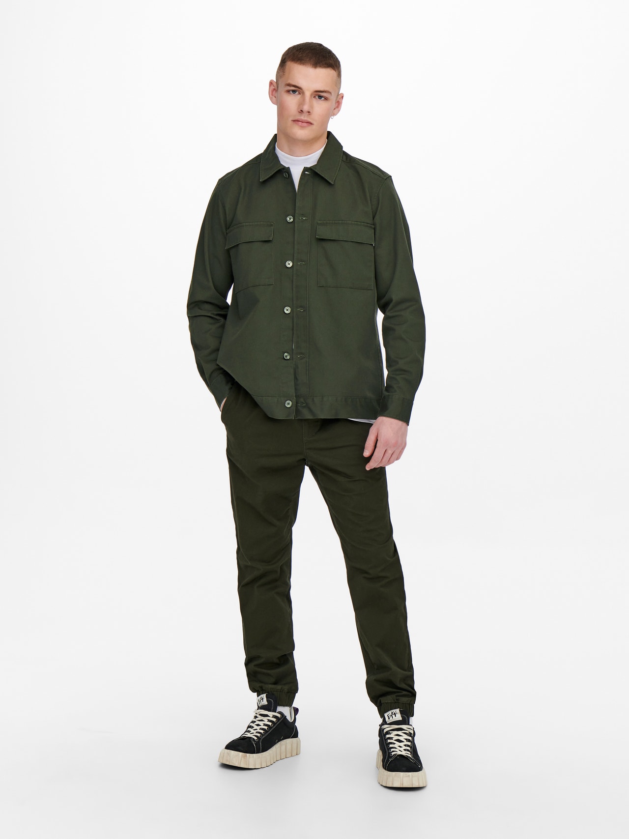 ONLY & SONS Loose Fit Shirt collar Shirt -Rosin - 22023023