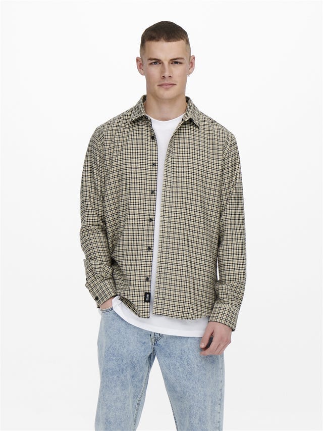 ONLY & SONS Regular fit Overhemd kraag Overhemd - 22023025