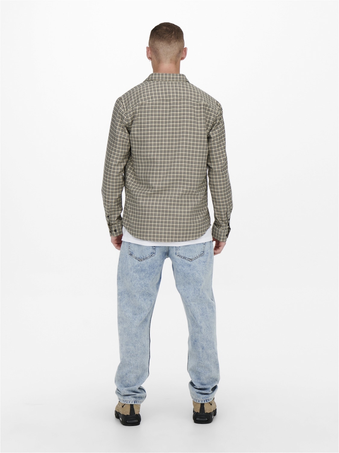 ONLY & SONS Regular Fit Check shirt -Silver Lining - 22023025
