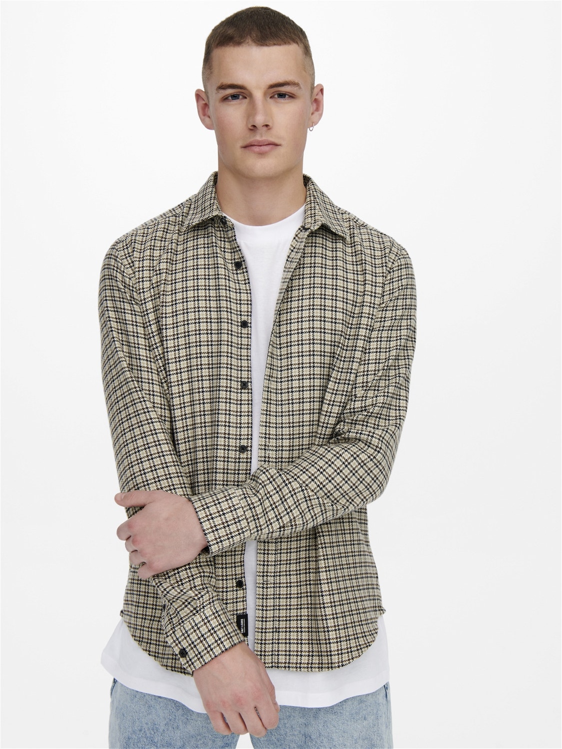 ONLY & SONS Regular fit Overhemd kraag Overhemd -Silver Lining - 22023025