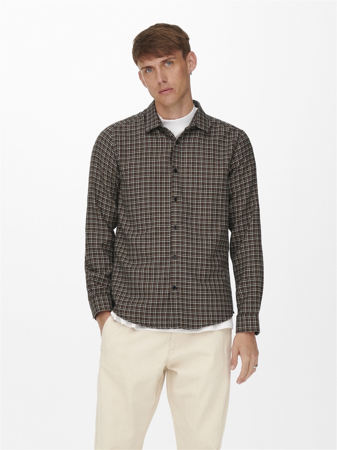 ONLY & SONS Regular fit Overhemd kraag Overhemd -Dark Navy - 22023025