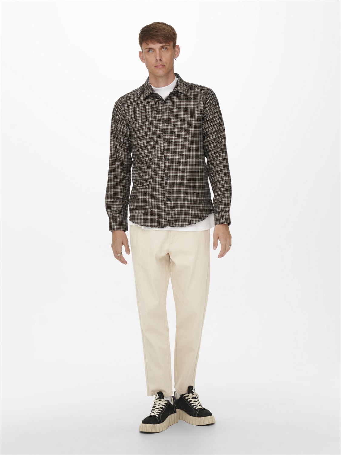 ONLY & SONS Ternet Regular Fit Skjorte -Dark Navy - 22023025