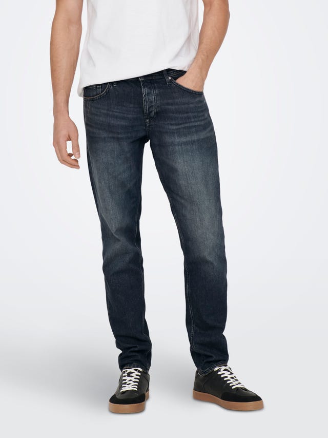 ONLY & SONS Verkürzt Mittlere Taille Jeans - 22023026