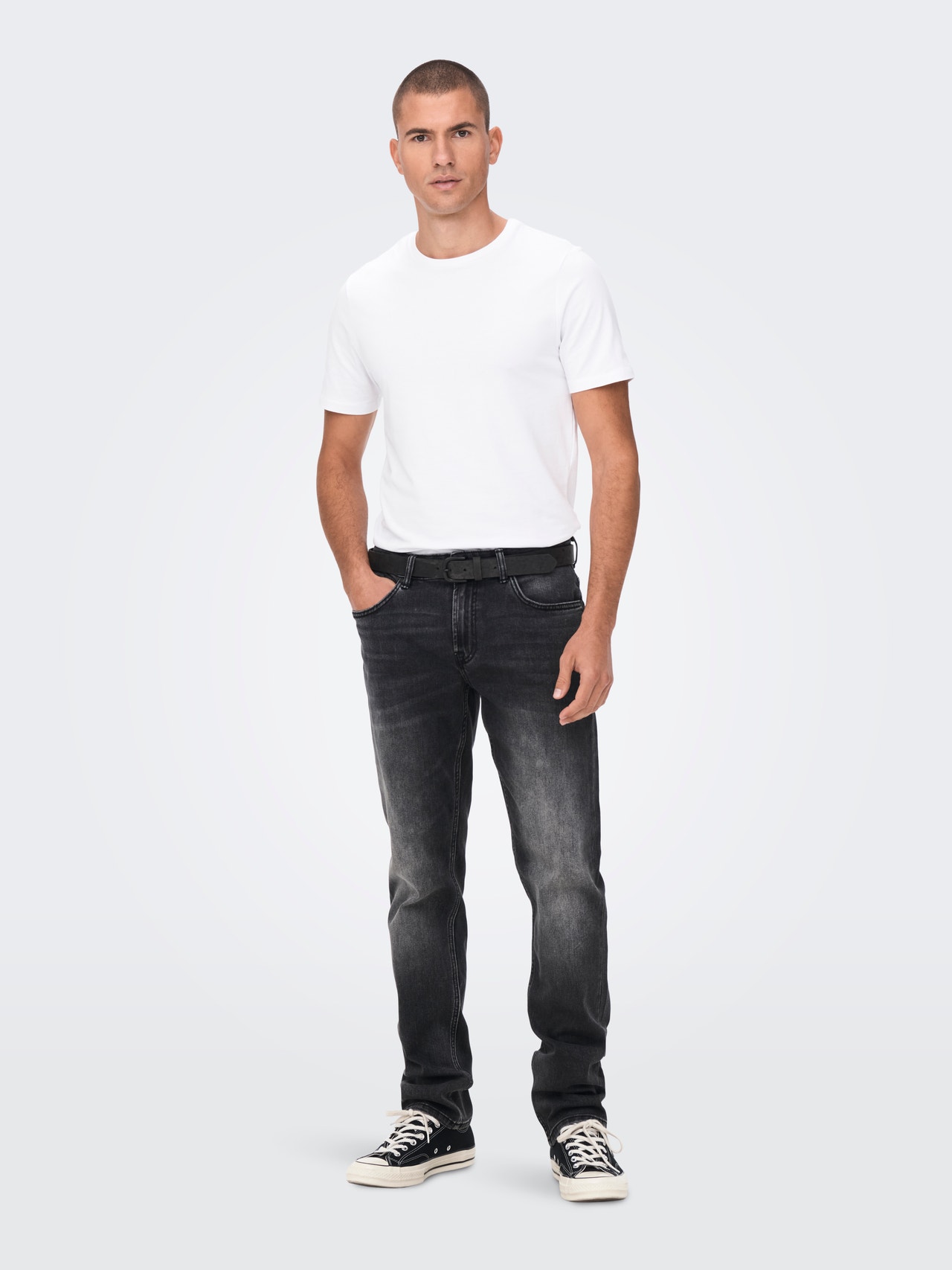 ONLY & SONS Jeans Regular Fit Taille moyenne -Grey Denim - 22023035