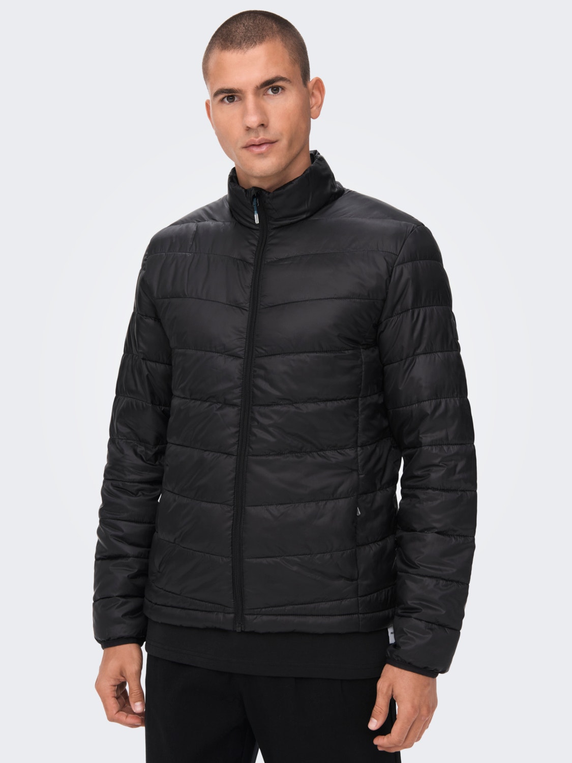 ONLY & SONS Elasticated cuffs Quilted Jacket -Black - 22023051