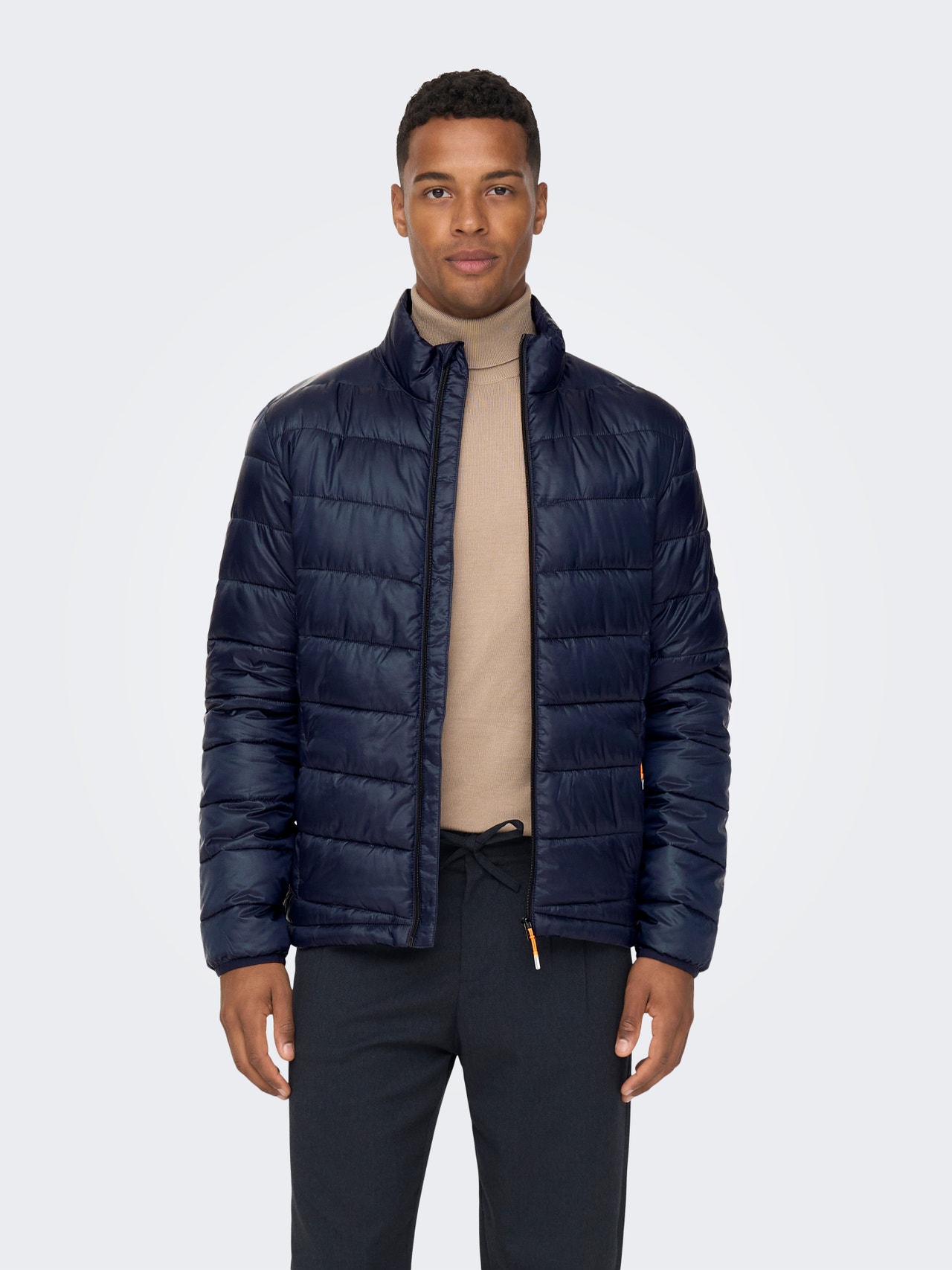 ONLY & SONS Elasticated cuffs Quilted Jacket -Dark Navy - 22023051