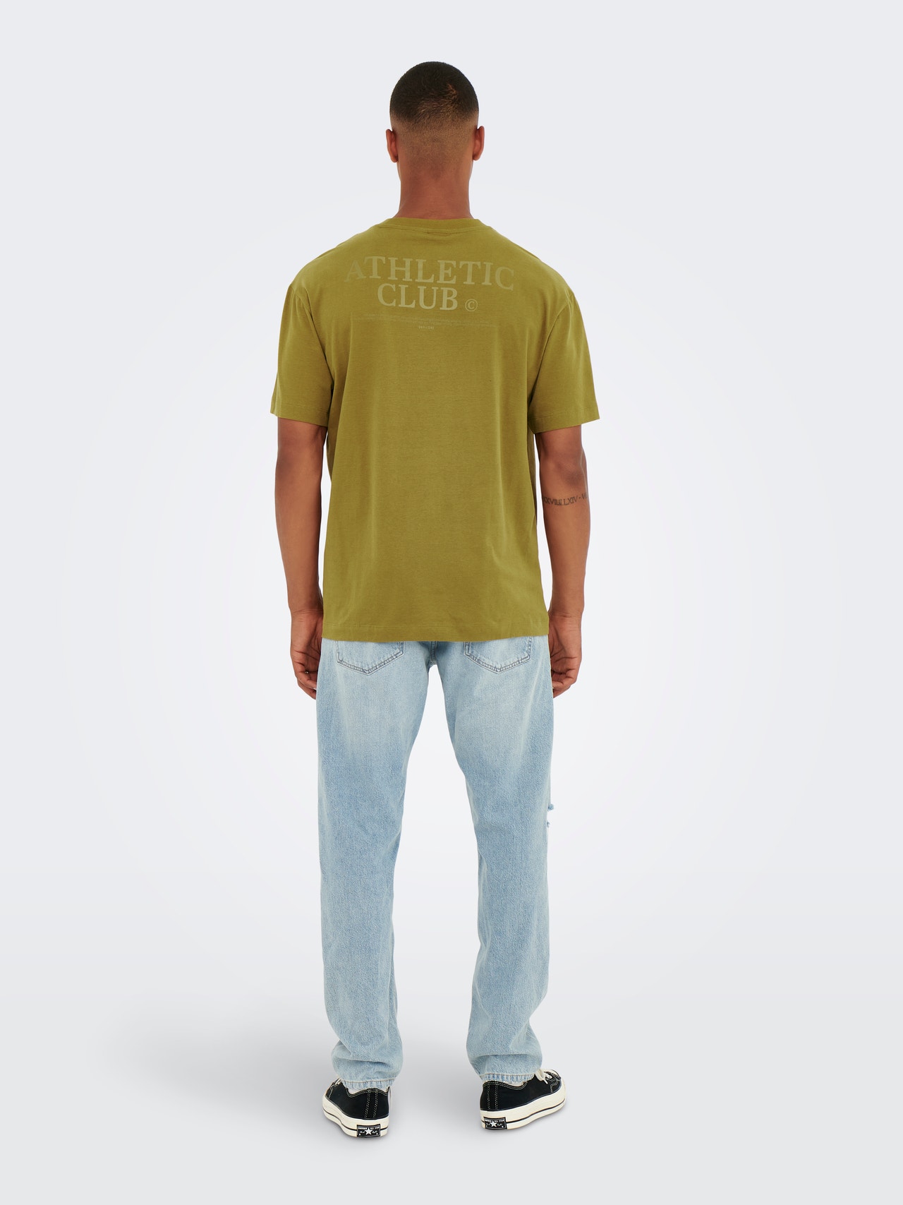 ONLY & SONS T-shirts Regular Fit Col rond -Plantation - 22023094