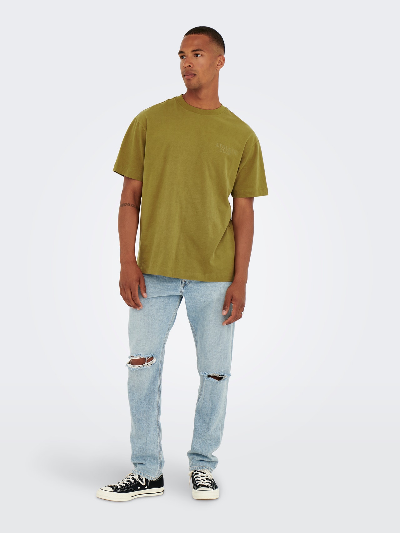 ONLY & SONS Oversized o-hals t-shirt -Plantation - 22023094