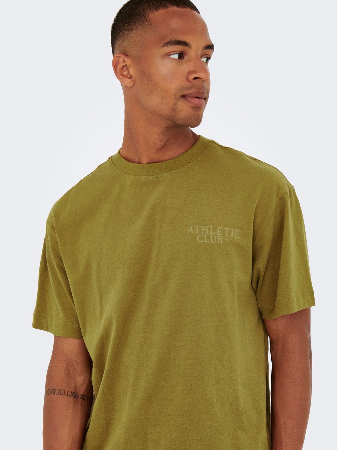 ONLY & SONS Regular Fit O-hals T-skjorte -Plantation - 22023094