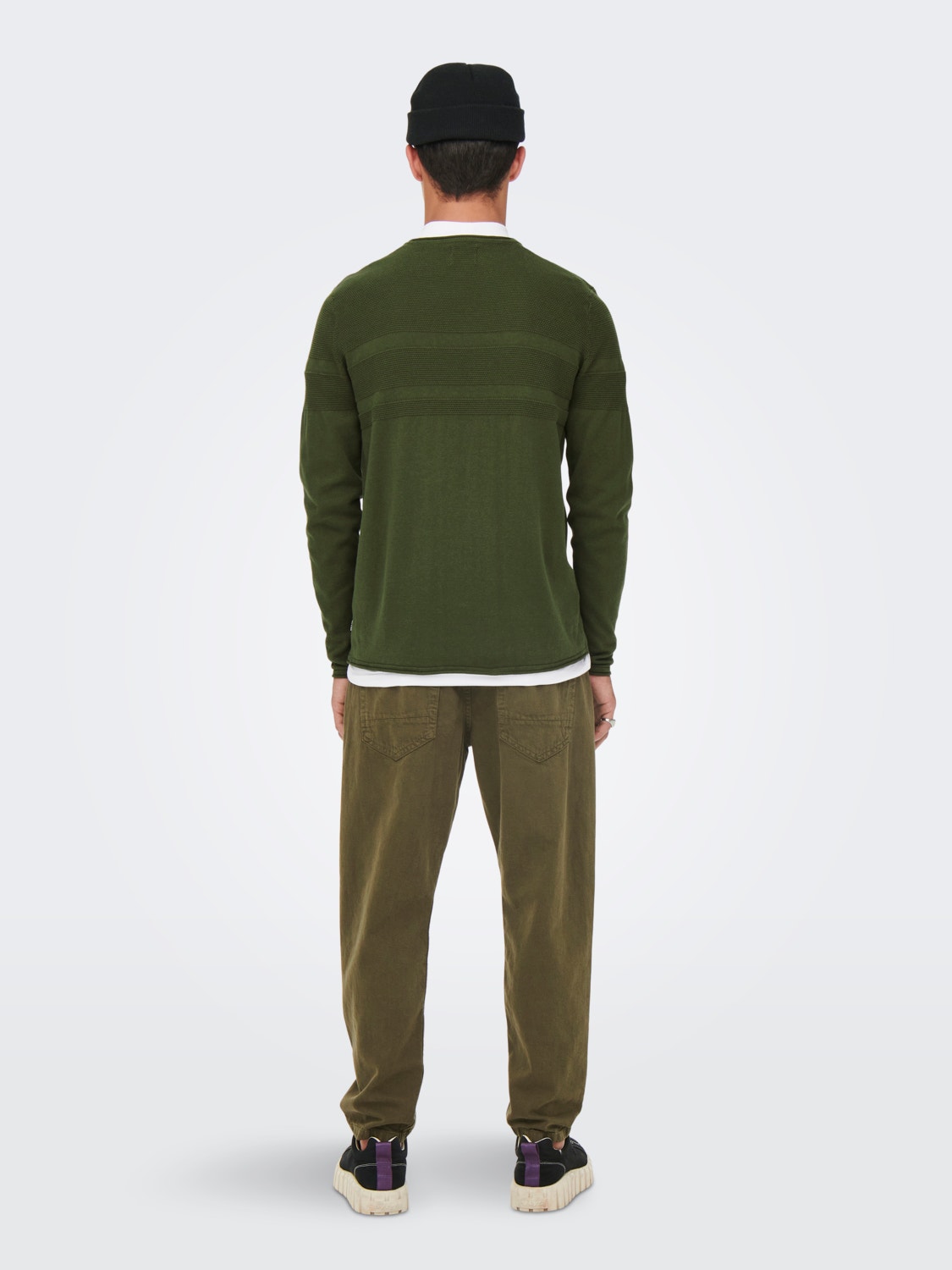 ONLY & SONS Rundhals Pullover -Olive Night - 22023124
