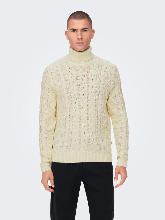ONLY & SONS Regular Fit Roll neck Pullover - 22023164