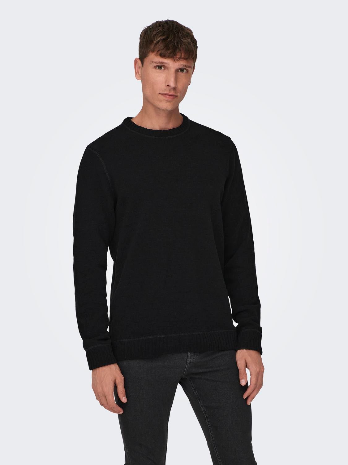 ONSESE Pullover | Black | ONLY & SONS® ONSESE Pullover | Black | ONLY & SONS®