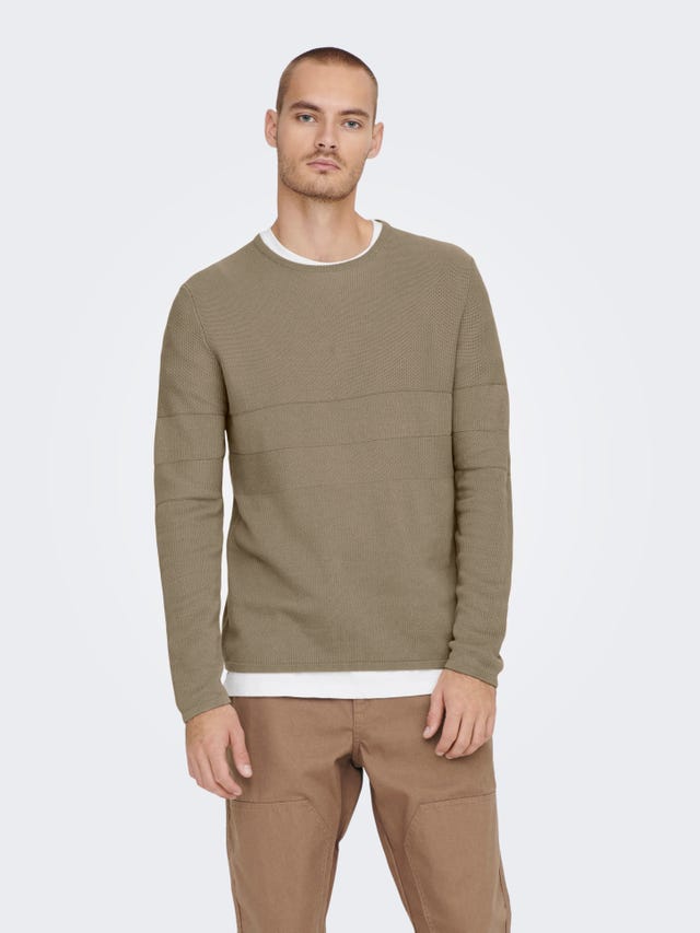 ONLY & SONS Round neck knitted Pullover - 22023201