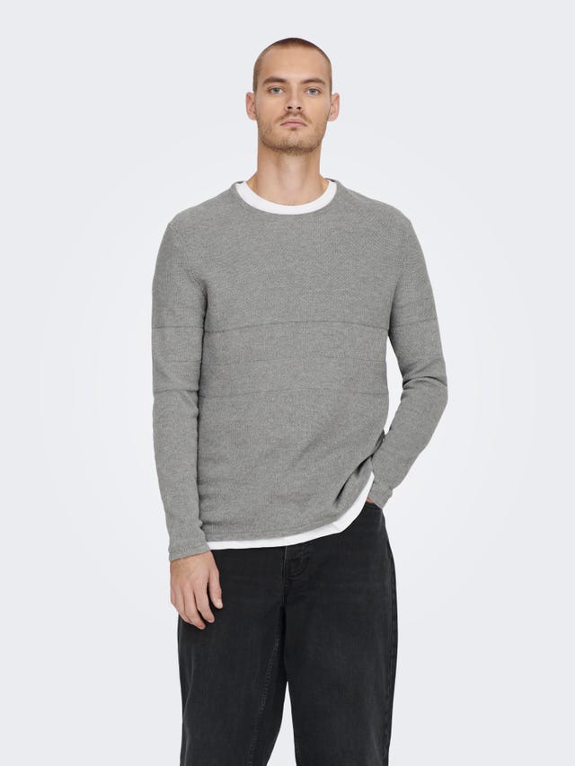 ONLY & SONS Round neck knitted Pullover - 22023201