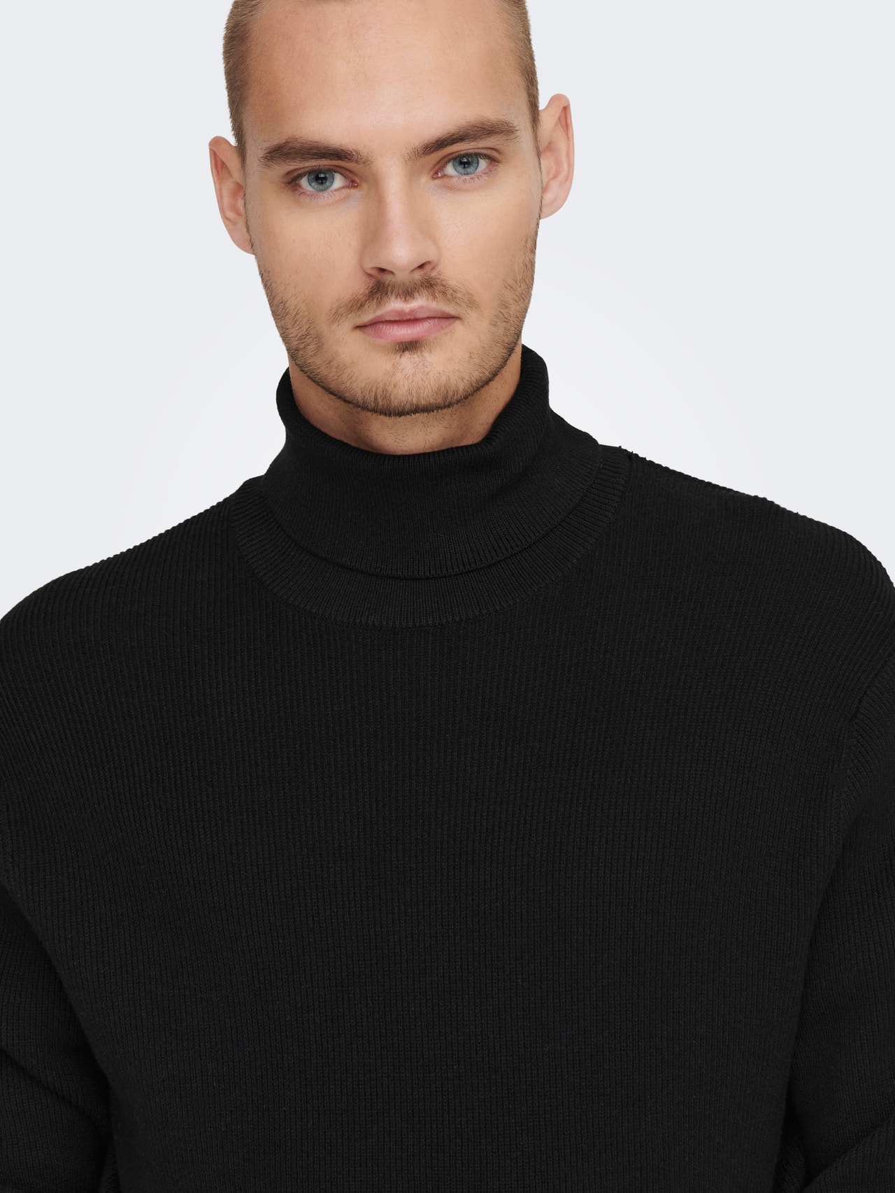 ONLY & SONS Polokrage Pullover -Black - 22023202