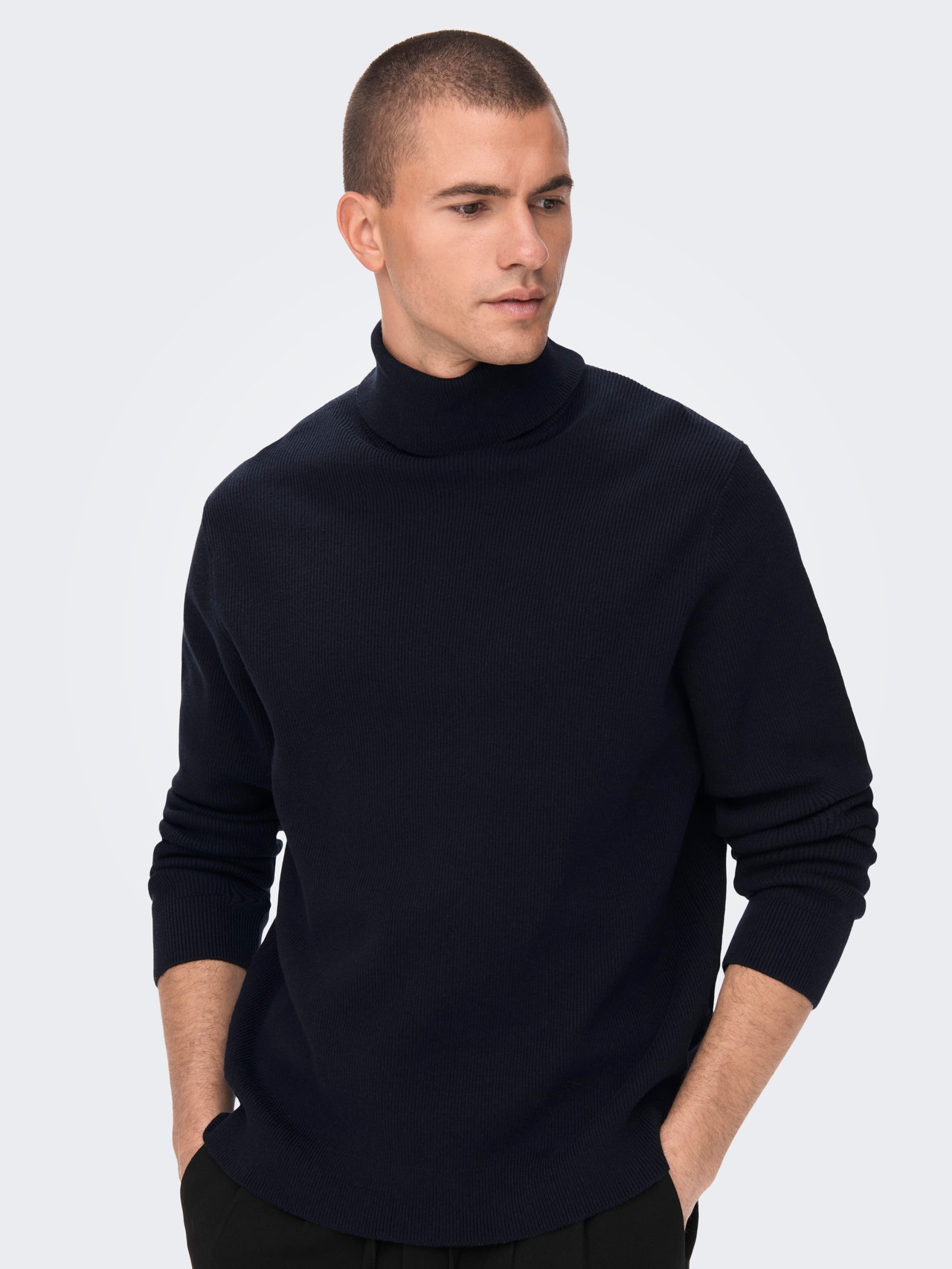 ONLY & SONS Pull-overs Col roulé -Dark Navy - 22023202