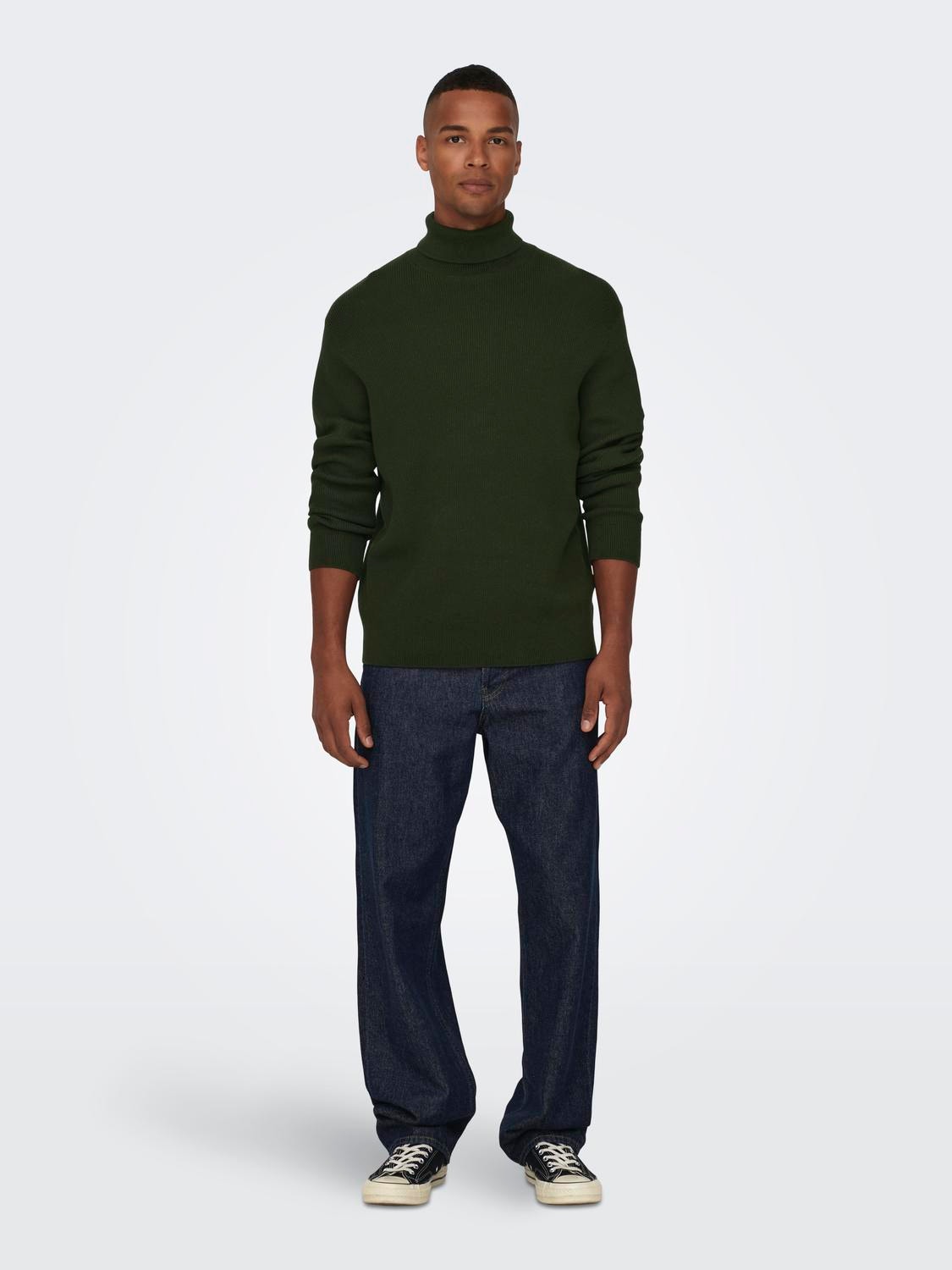ONLY & SONS Rolkraag Pullover -Rosin - 22023202