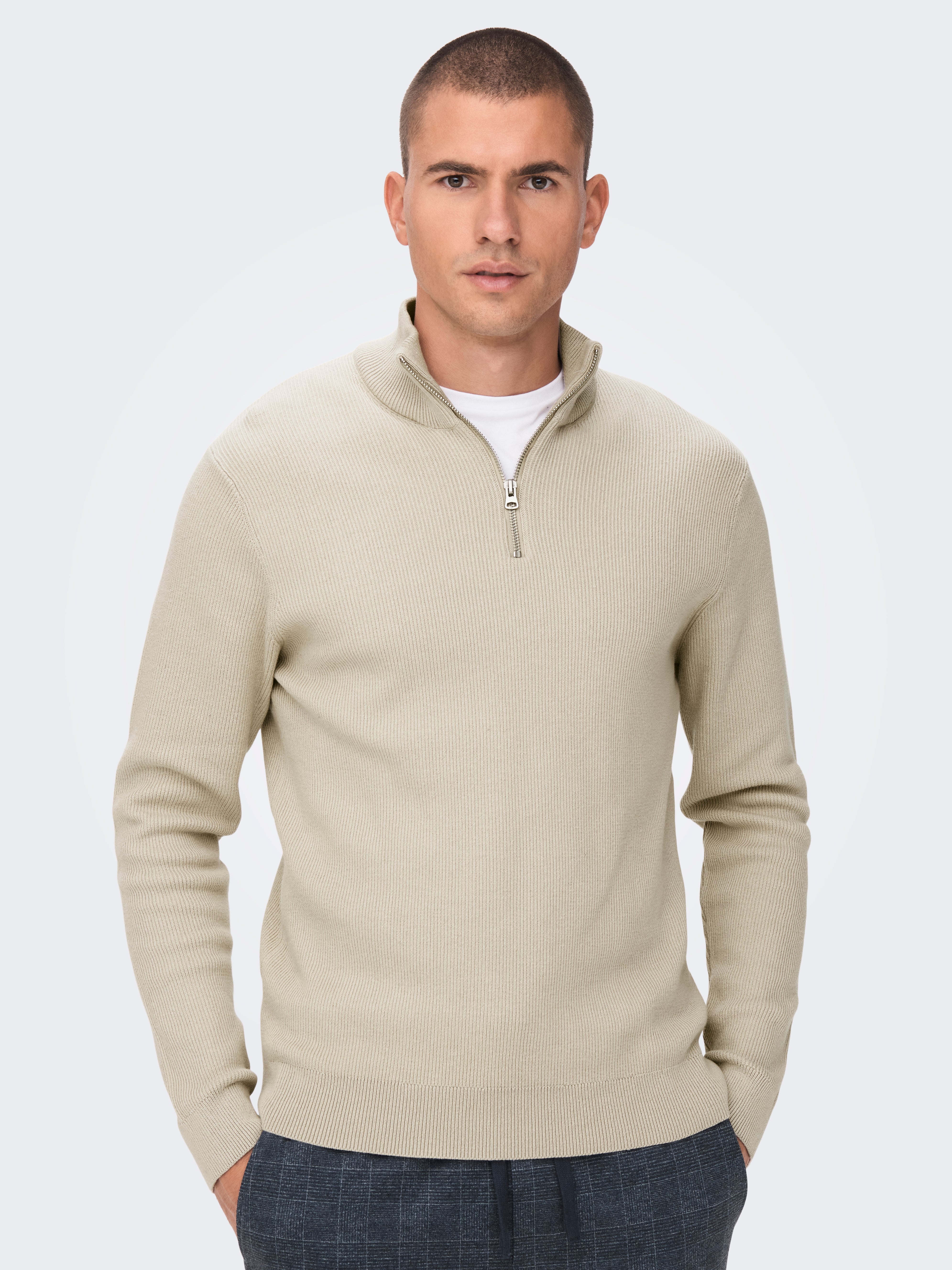 ONSPHIL Pullover | Light Grey | ONLY & SONS®