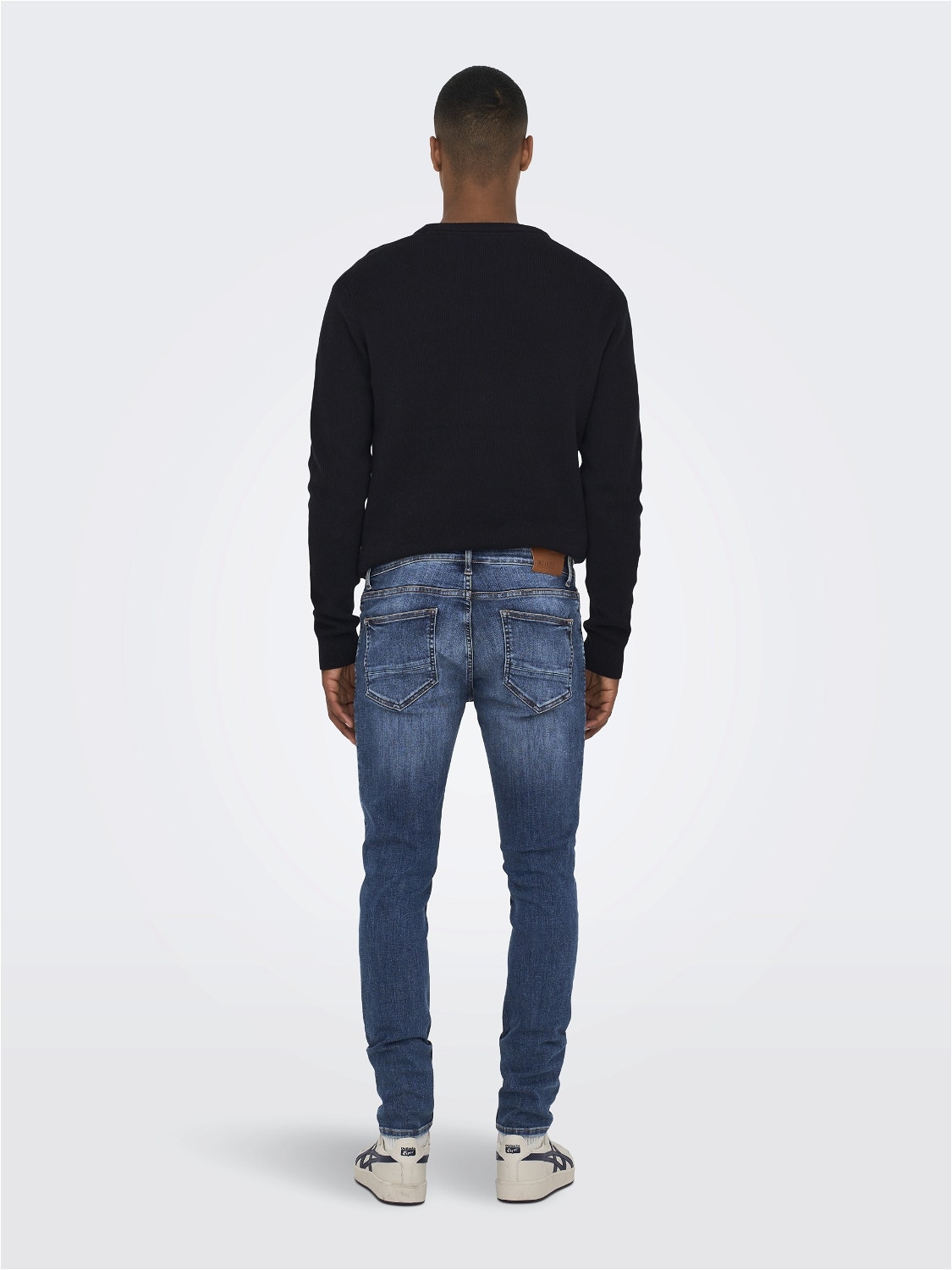 ONLY & SONS Skinny Fit Niedrige Taille Jeans -Blue Denim - 22023229