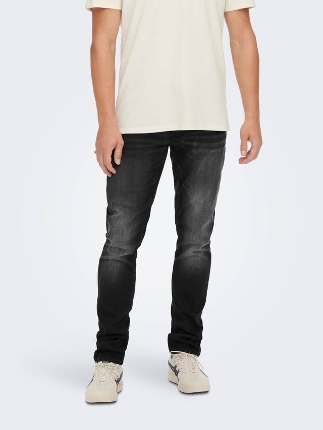 ONLY & SONS Slim Fit Mittlere Taille Jeans - 22023231