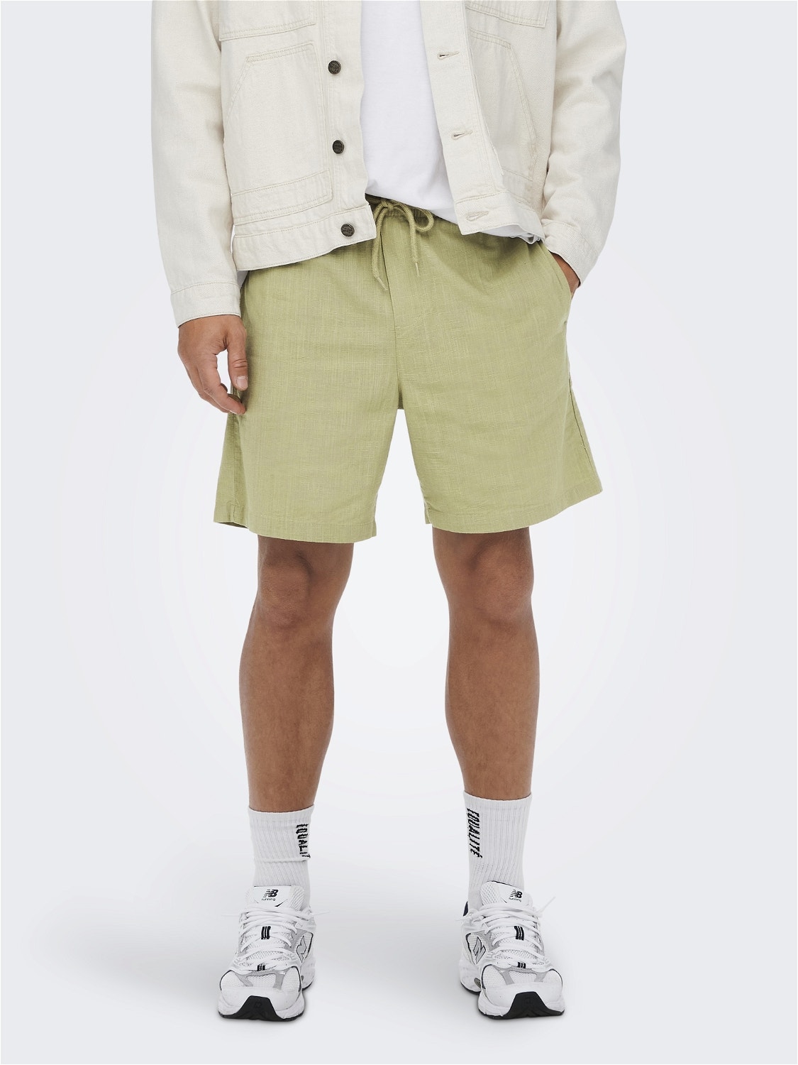 ONLY & SONS Lös passform Shorts -Chinchilla - 22023236
