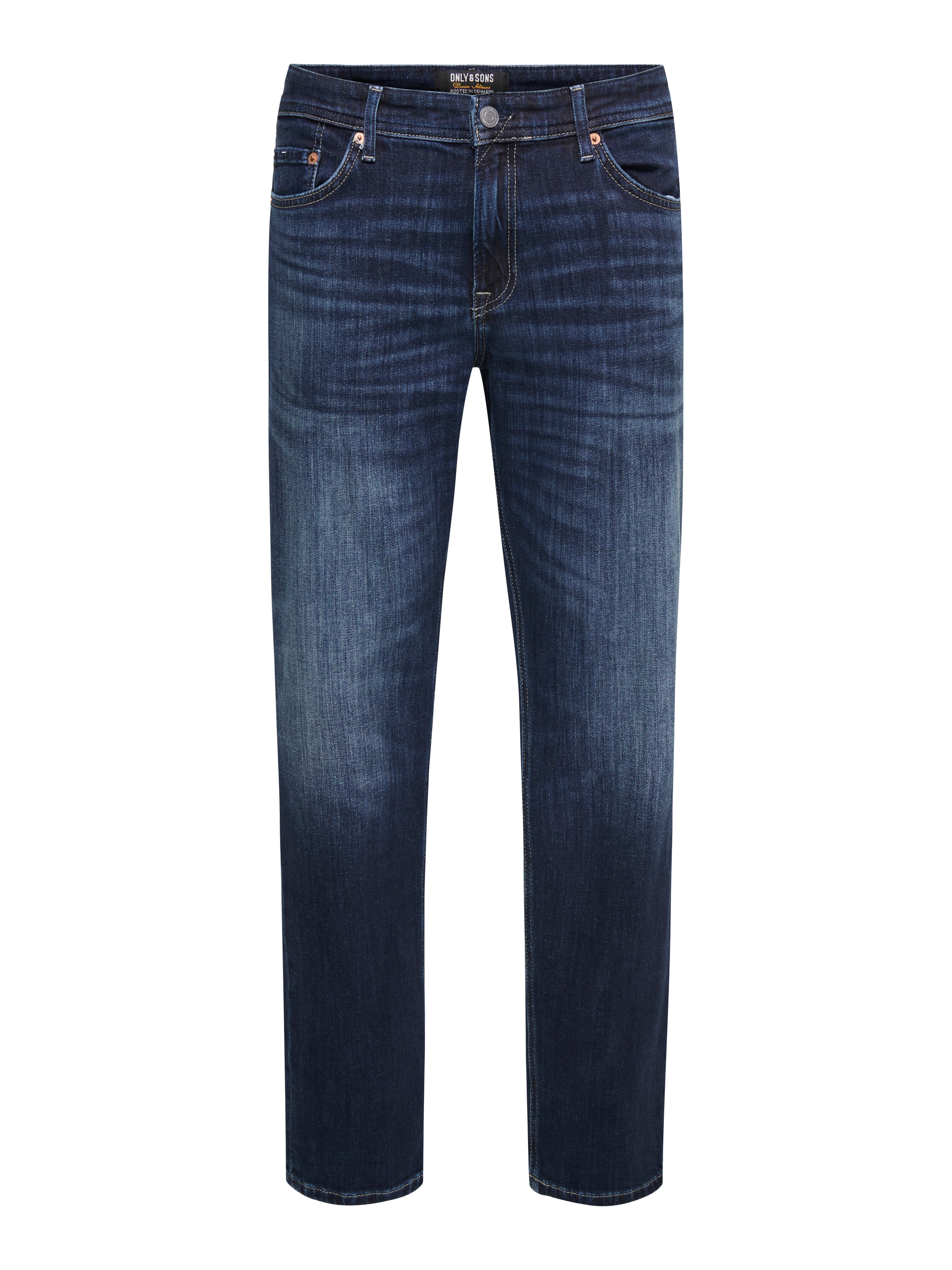 ONSWEFT Mittlere Taille Normal geschnitten Jeans | Mittelblau 