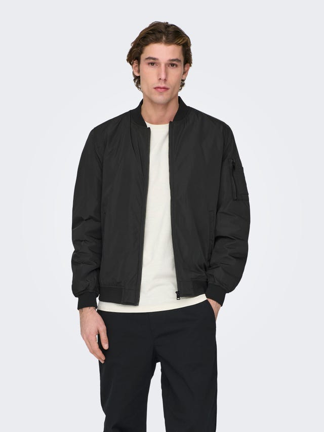 ONLY & SONS Solid color bomber jacket - 22023287