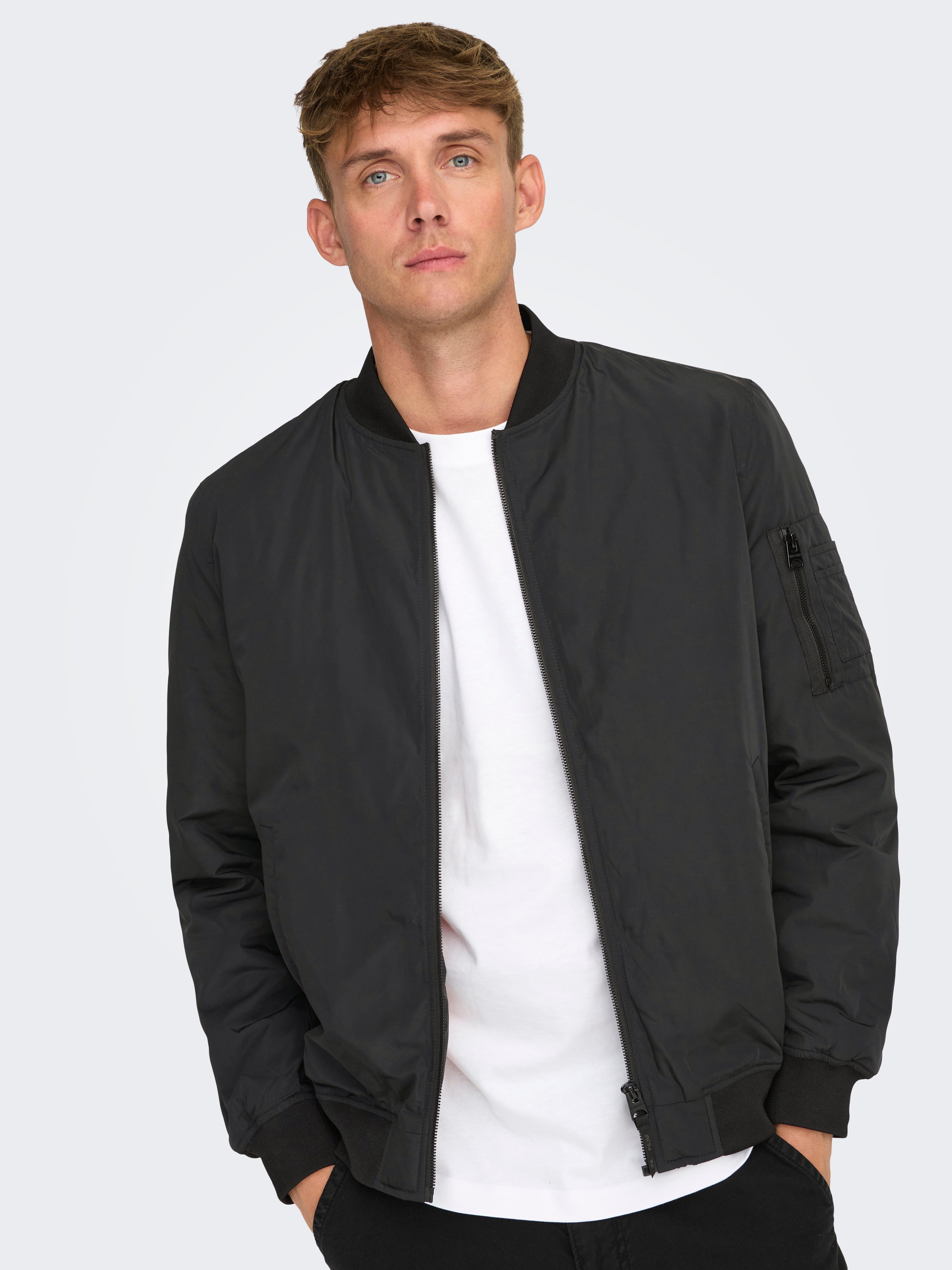 ONSJOSHUA Veste bomber | Noir | ONLY & SONS®