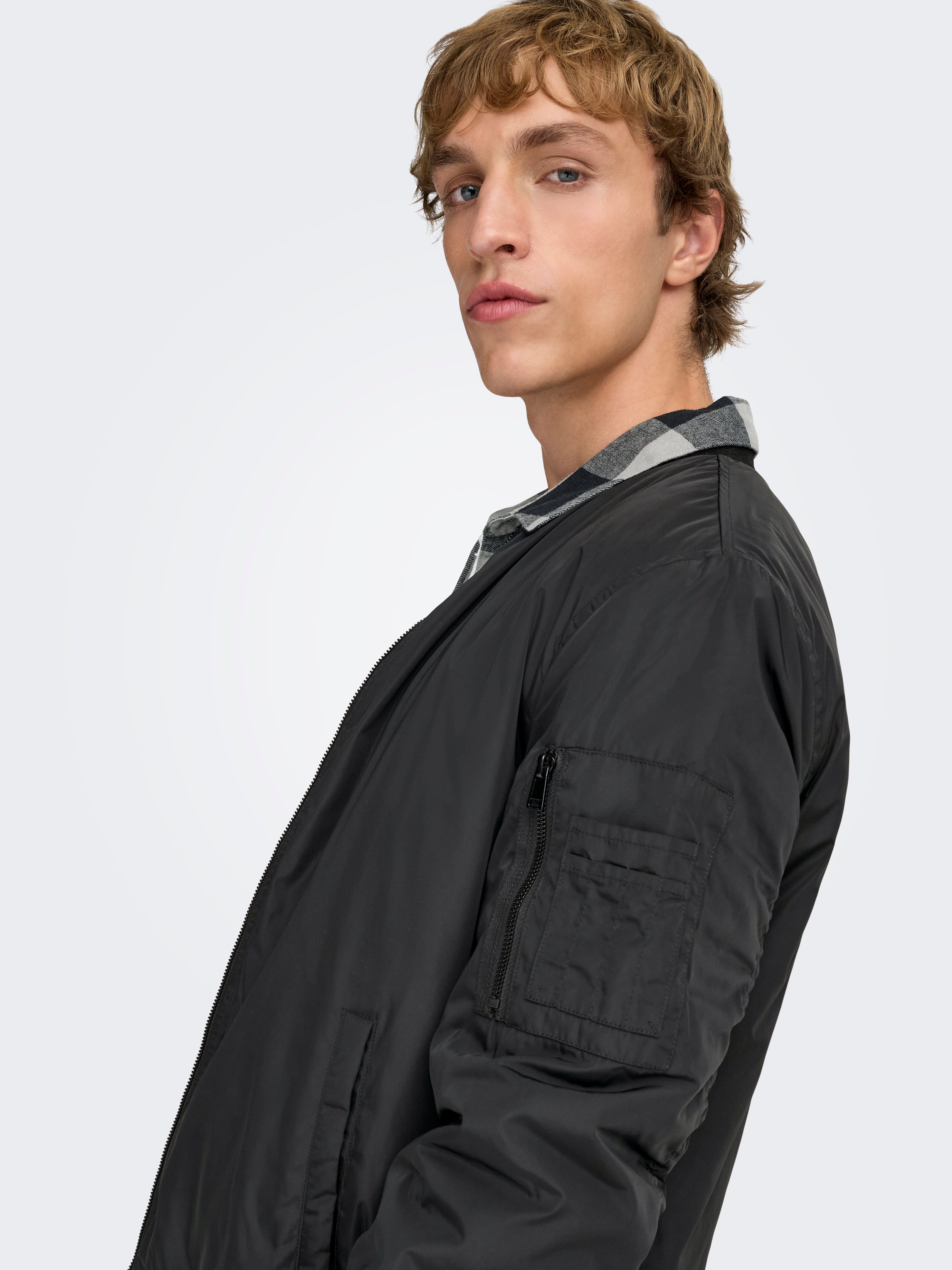 ONSJOSHUA Bomber jacket | Black | ONLY & SONS®
