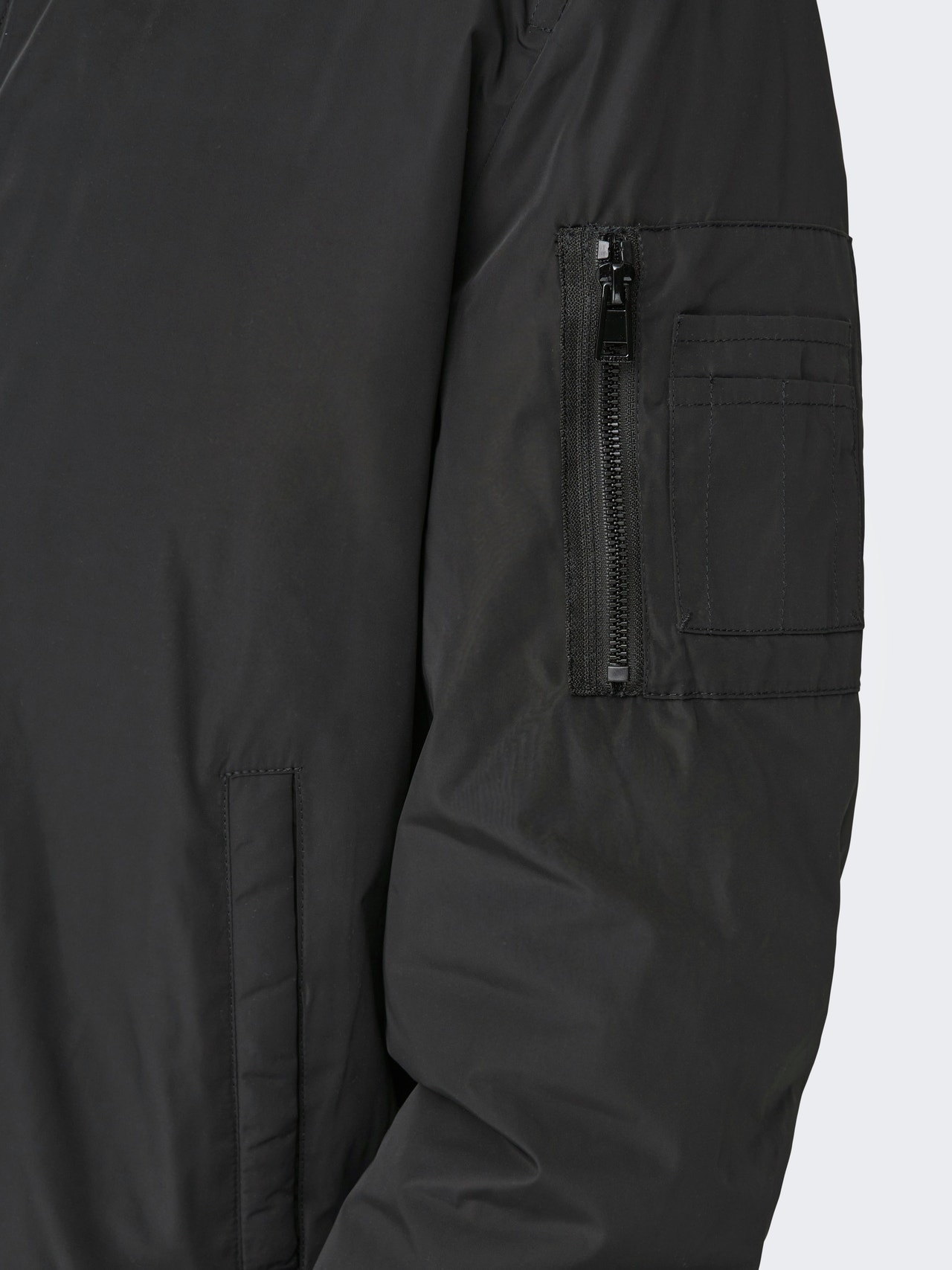 ONLY & SONS Solid color bomber jacket -Black - 22023287