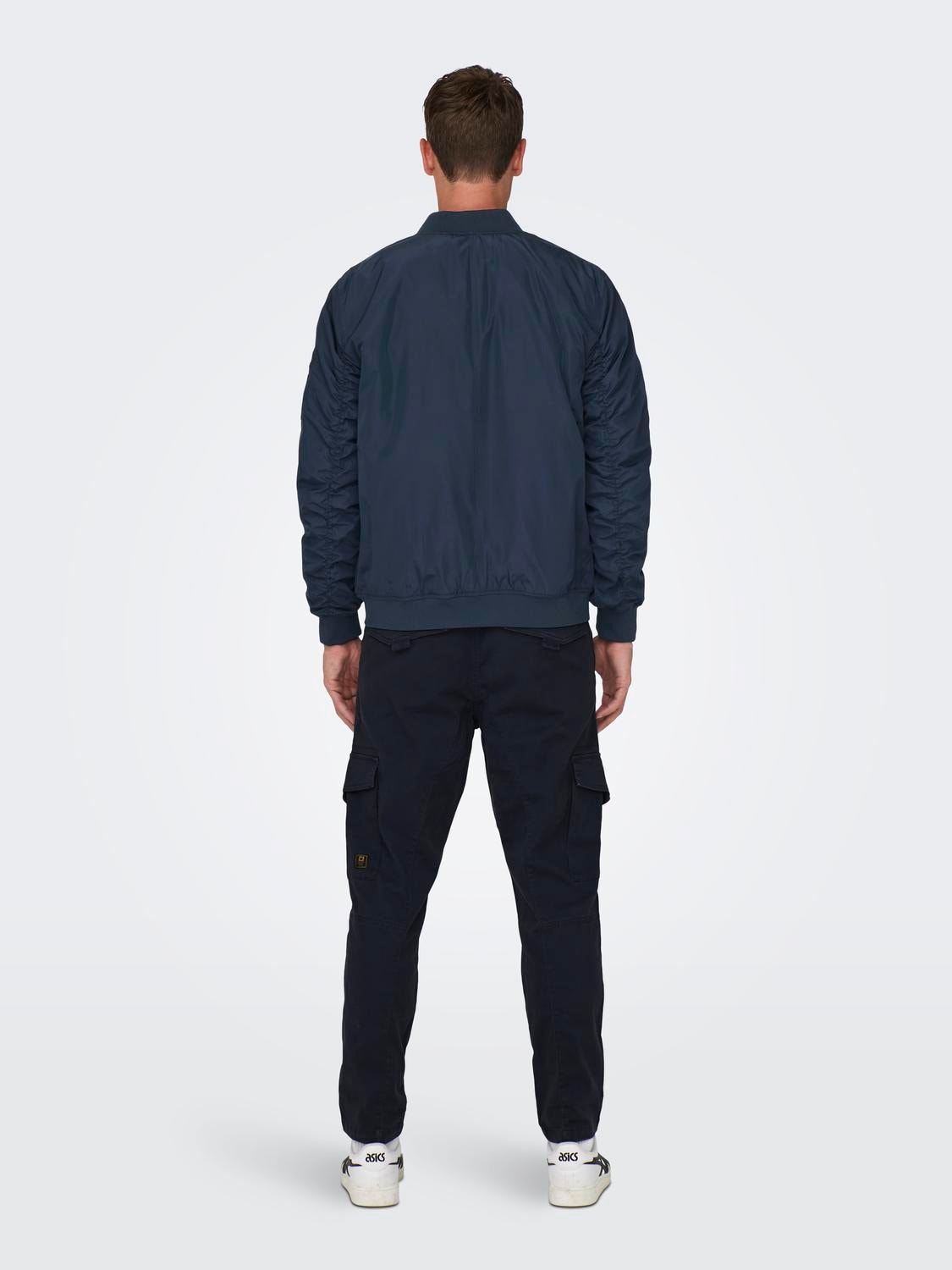 ONLY & SONS Solid color bomber jacket -Dark Navy - 22023287