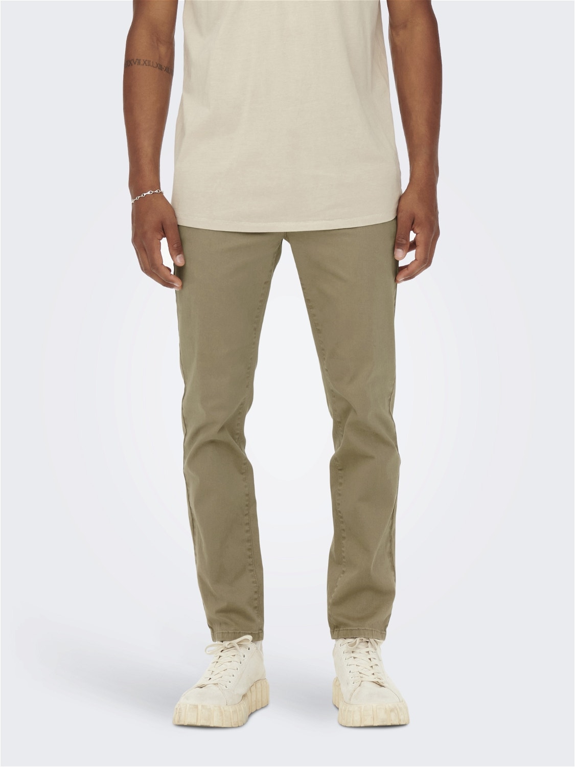 ONLY & SONS Slim Fit Chinos -Chinchilla - 22023323