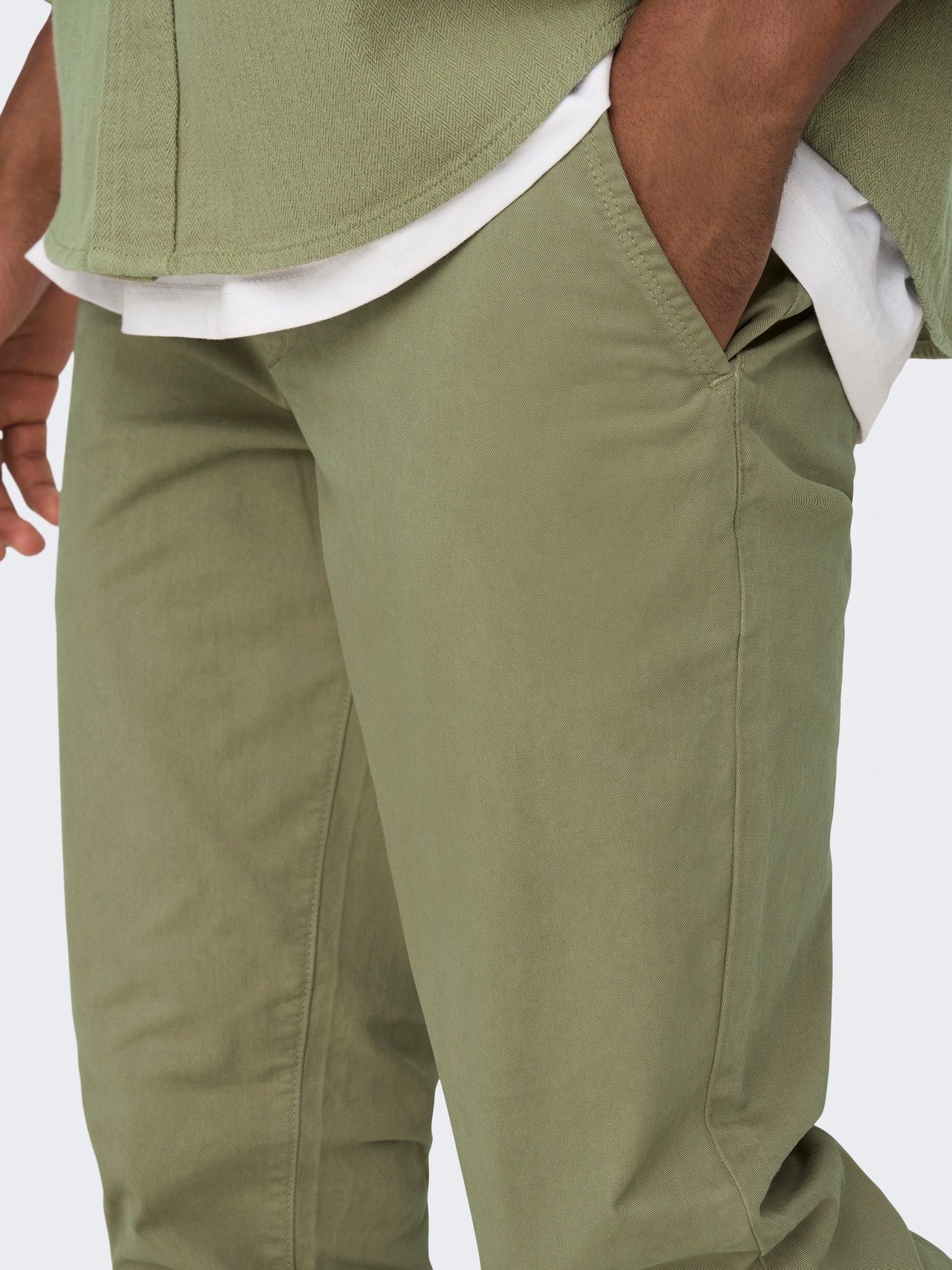 ONLY & SONS Slim fit chinos -Mermaid - 22023323