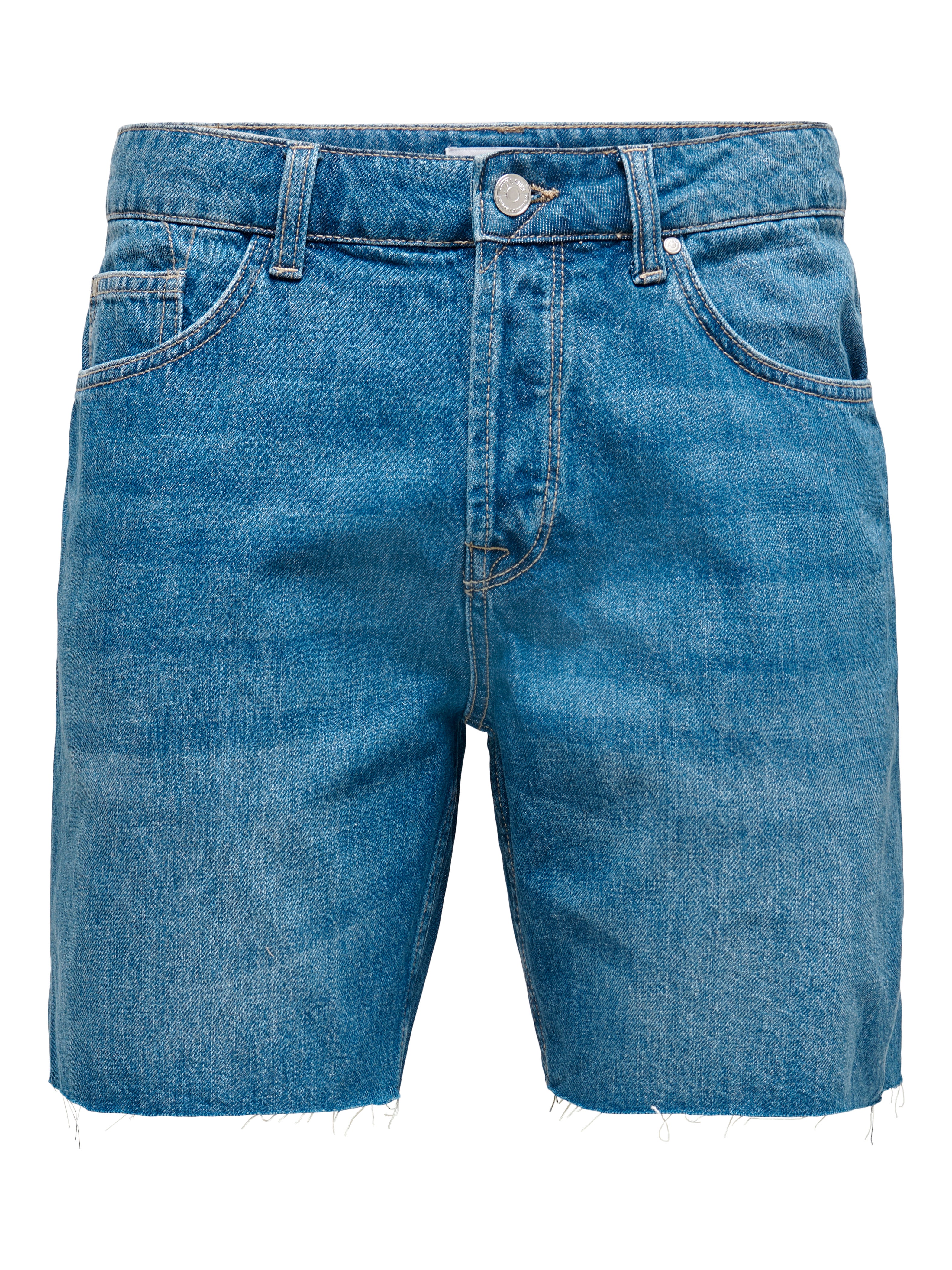 ONSAvi raw edge detailed Denim shorts 